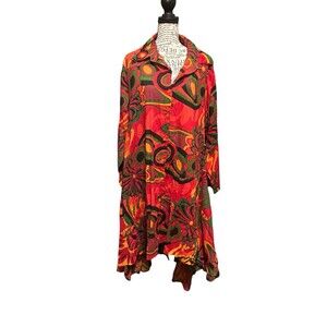 Step In Style Flared Women’s O/S Floral Hi-Low Boho Cottage Prairie Whimsical
